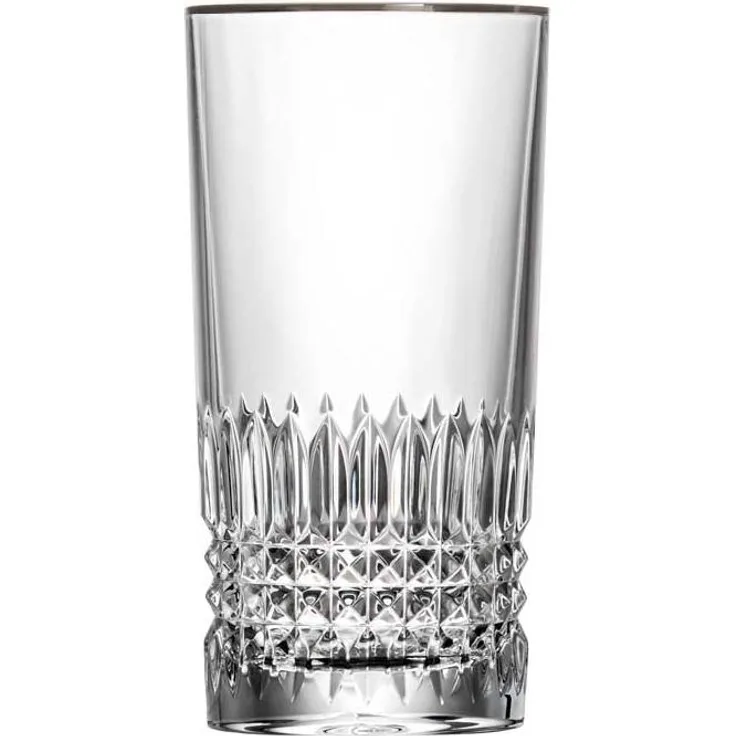 Longdrinkglas Kristall Empire Platin (14 cm)