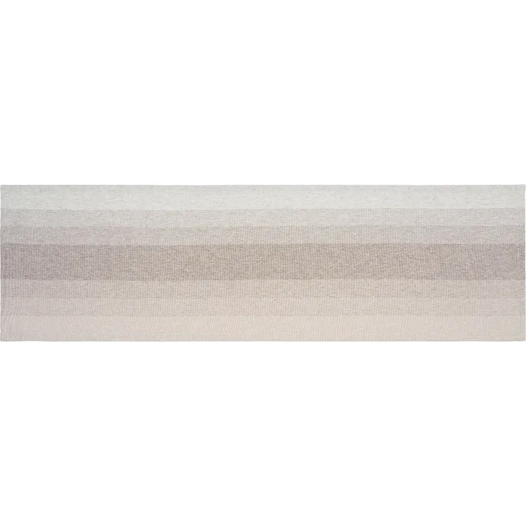 GÖZZE Tischläufer CAPRIO stein LB 140x40 cm grau Tischdecke Tischband