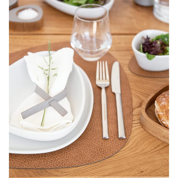 LIND DNA Table Mat Curve L 37x44 cm Hippo Nature – Bild 4
