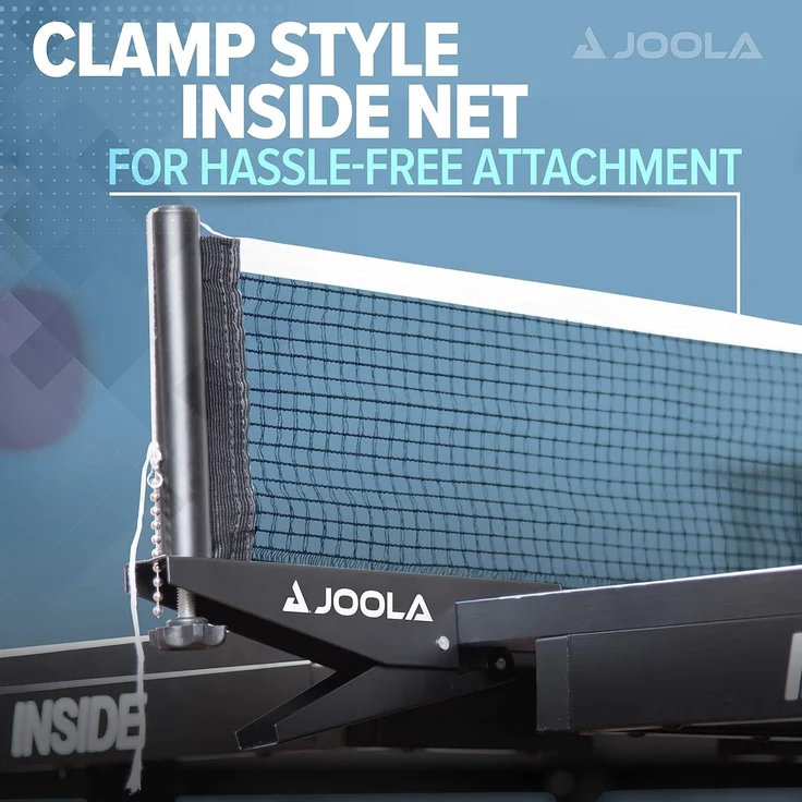 JOOLA Tischtennisplatte Inside 15 Indoor Tischtennistisch klappbar – Schneller Aufbau inklusive Netz, blau, 274 x 152,5 x 76 cm – Bild 5