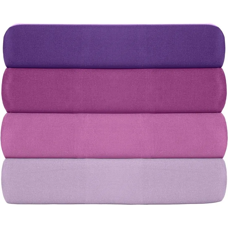 L'essentiel Maison 'Tonne Viole - 40' Ranforce King Spannbettlaken (FR) (IT) (ES) (DE), Lila, 200+30 x 160 cm