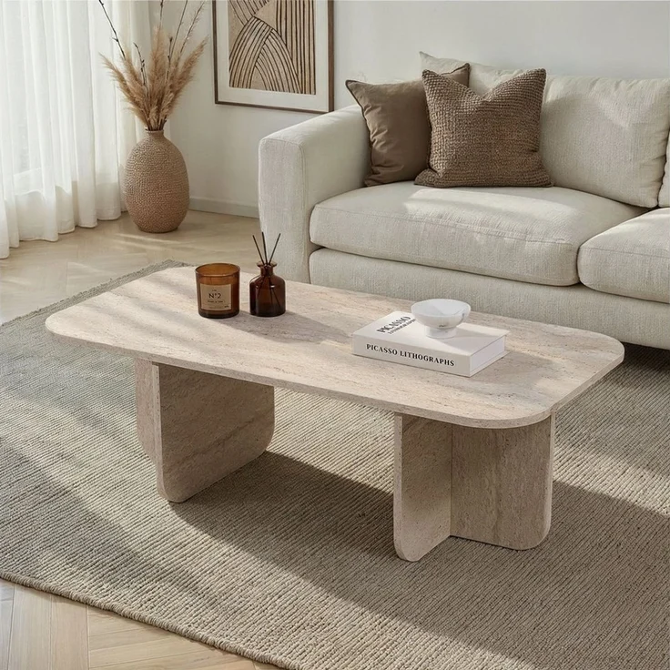 Skye Decor Couchtisch >>Akira<< (Packung, 1-St, 1 Rechteckige Couchtische), 5 Dekore zur Wahl, 120x60 cm Fläche,41,4 cm Höhe – Bild 1
