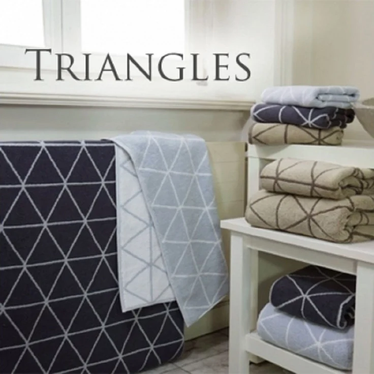 framsohn frottier Badematte Badvorleger 'Triangle Graphics', 67 x 67 cm – Bild 2