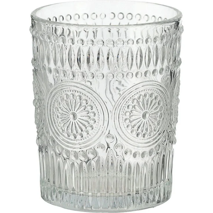 CEPEWA Glas Trinkglas 6er Set 'Mandala' Ø8x10cm 300ml Glas klar Getränkegläser – Bild 4