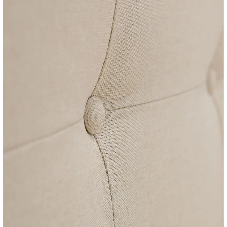 Polsterbett 140x200 cm Beige Doppelbett mit Lattenrost Stoffbett Bett Bettgestell – Bild 10