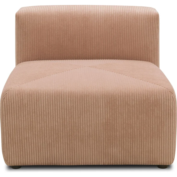 DOMO. collection Polsterhocker 800011, 1FEL, Rechteckig, individuell kombinierbar, modularer Cord Fußhocker, Polstergarnitur, 85 x 108 x 69 (BxTxH), rose – Bild 1
