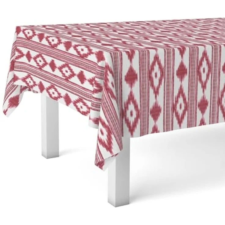 Martina Home Wachstuch-Tischdecke, Malorquí, Rot, 240 x 140 cm – Bild 1