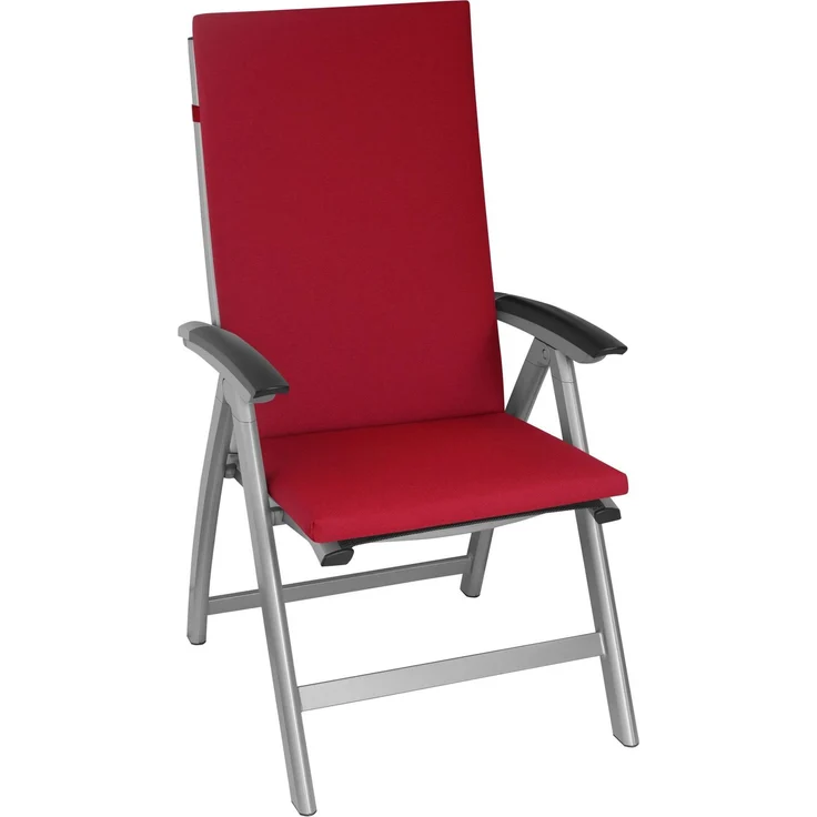 elGiga | KETTtex Hochlehner-Auflage Korsika Rot 123 x 48 x 4 cm – Bild 2