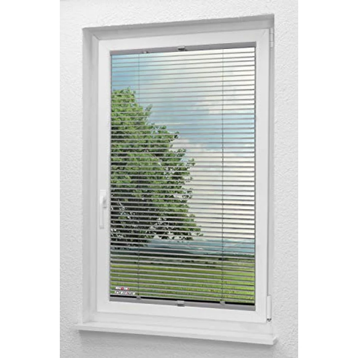 Alujalousie 20mm verspannt (B x H) 120cm * 130cm in silber, frei verschiebbar – Bild 6