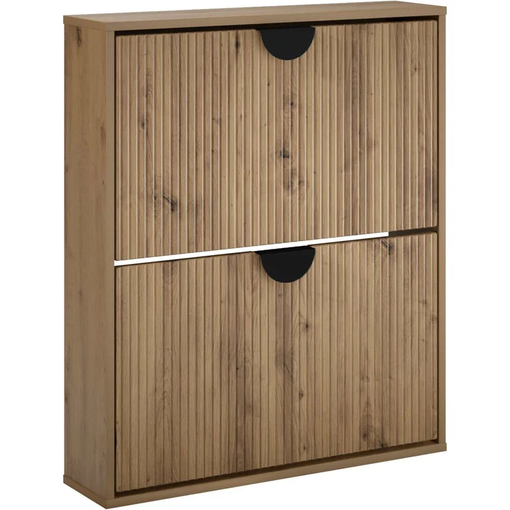 vidaXL Schuhschrank VENRAY 70 x 17 x 82 cm Holzwerkstoff Artisan-Eiche 8020071 – Bild 2