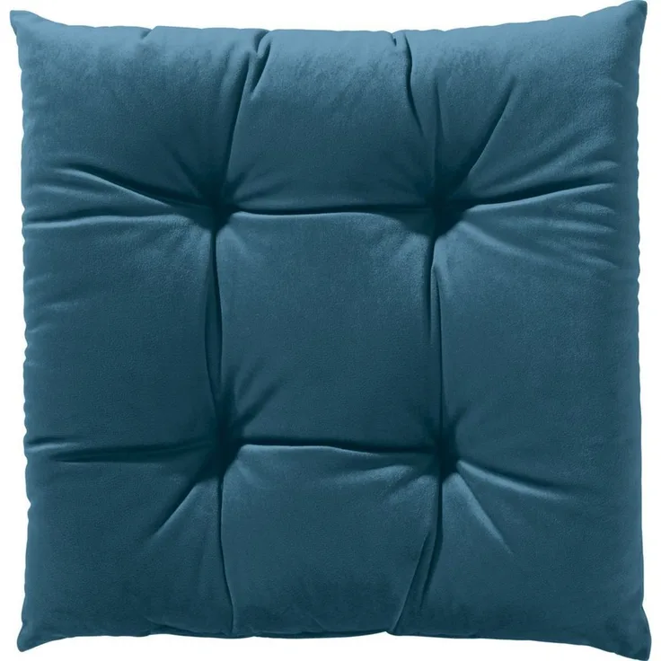REDBEST Stuhlkissen Stuhlkissen "Kingsville" 2er-Pack, Nicky-Velours Uni