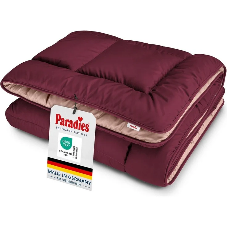 Paradies Microfaserbettdecke Sorelia, Bettdecke ohne Bezug nutzbar, Füllung: 100% Polyester, Bezug: 100% Polyester, Bettdecke mit integriertem Bezug, Zweifarbig – Bild 1