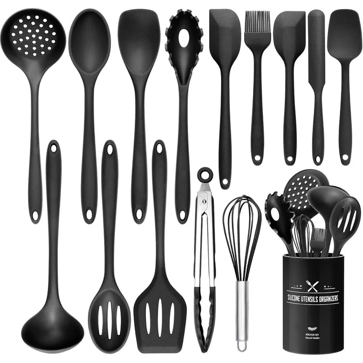 15-teiliges Silikon Küchenutensilien Set mit – Bild 1