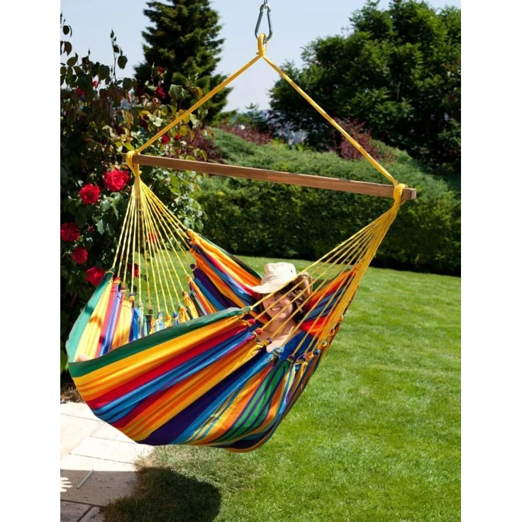 MacaMex Hängesessel Cayo Gigante Paradiso Südamerika, wetterfest, multicolor, 140 cm x 210 cm – Bild 5