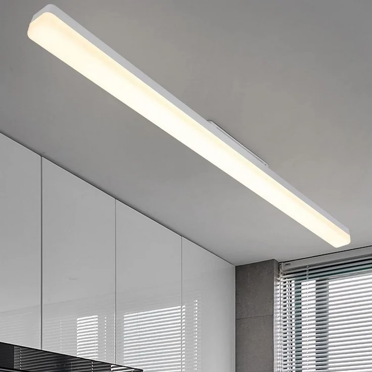 Nettlife LED Deckenleuchte LED Deckenleuchte Tageslicht 90 cm 4000K, LED fest integriert, Tageslicht weiß, Küche Wohnzimmer Schlafzimmer Esszimmer Balkon Flur Garage Keller – Bild 5