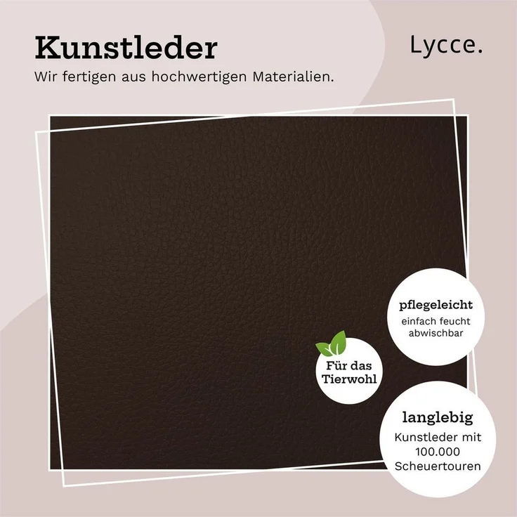 Lycce Bankauflage XXL Klemmkissen, Bankauflage, Sitzkissen für Sitzbank, viele Farben, (1 St), verrutscht nicht, 150cm breit, hochwertiger Kunstlederbezug – Bild 3