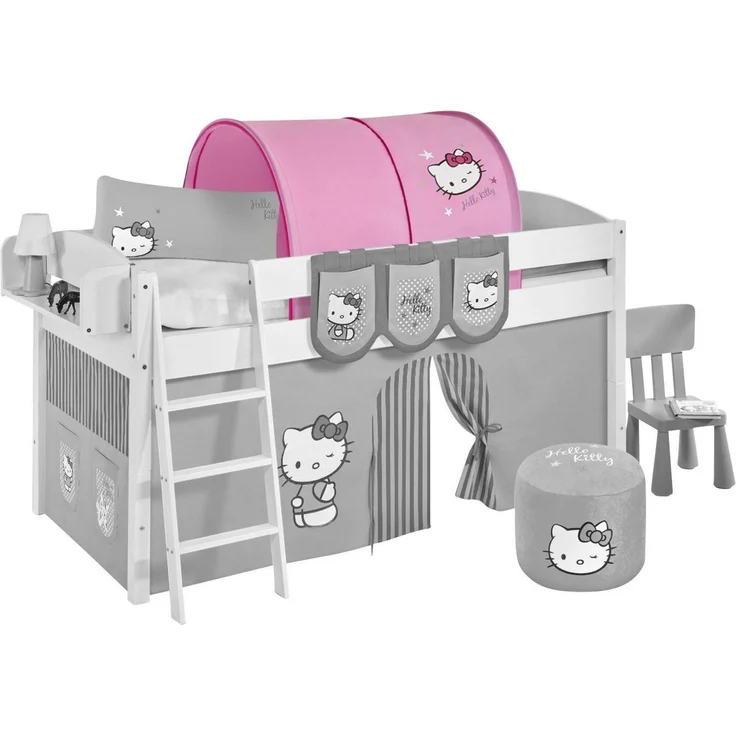 Lilokids Betttunnel Tunnel Hello Kitty Lila - für Hochbett, Spielbett und Etagenbett – Bild 2