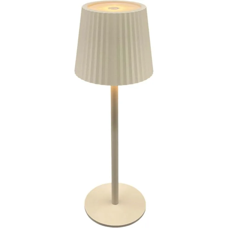 Coen Bakker Deco BV LED Tischleuchte Portable Light, LED, warmweiß, kaltweiß, neutralweiß, aufladbar außen sand USB touch geriffelt 9x27,5cm