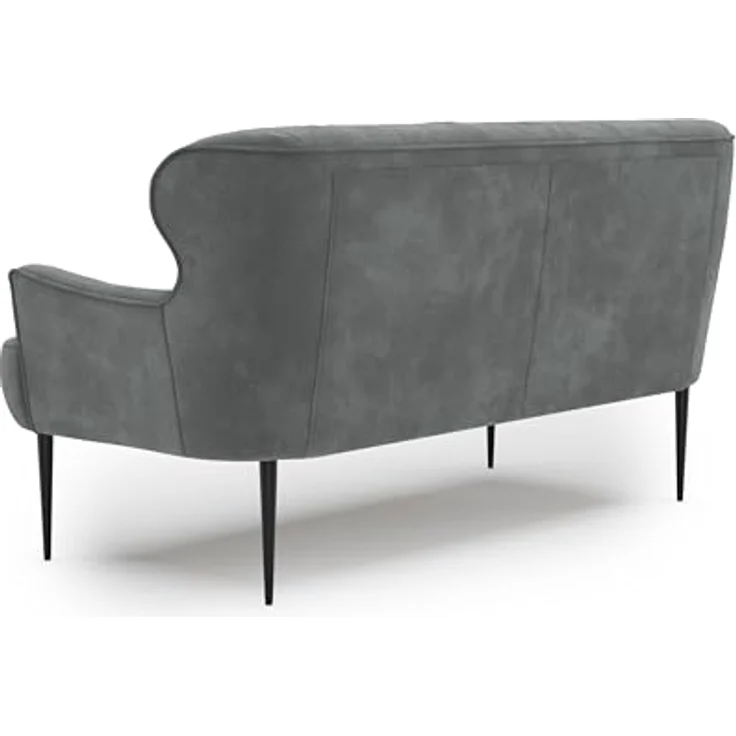 CAVADORE 2,5-Sitzer Küchensofa Amba, Trendige Sitzbank für Küche oder Esszimmer / 173 x 97 x 87 / Hochwertiges Mikrofaser: Grau – Bild 5