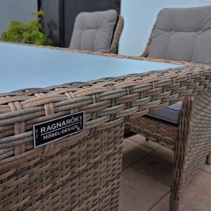 Ragnarök Möbel-Design Garten-Essgruppe gartenmöbel set KC – Bild 3
