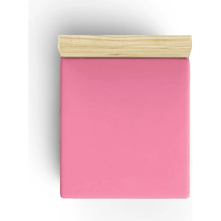 L'essentiel Maison 'Pink' Ranforce King Spannbettlaken (FR) (IT) (ES) (DE), Rosa, 200+30 x 160 cm – Bild 1