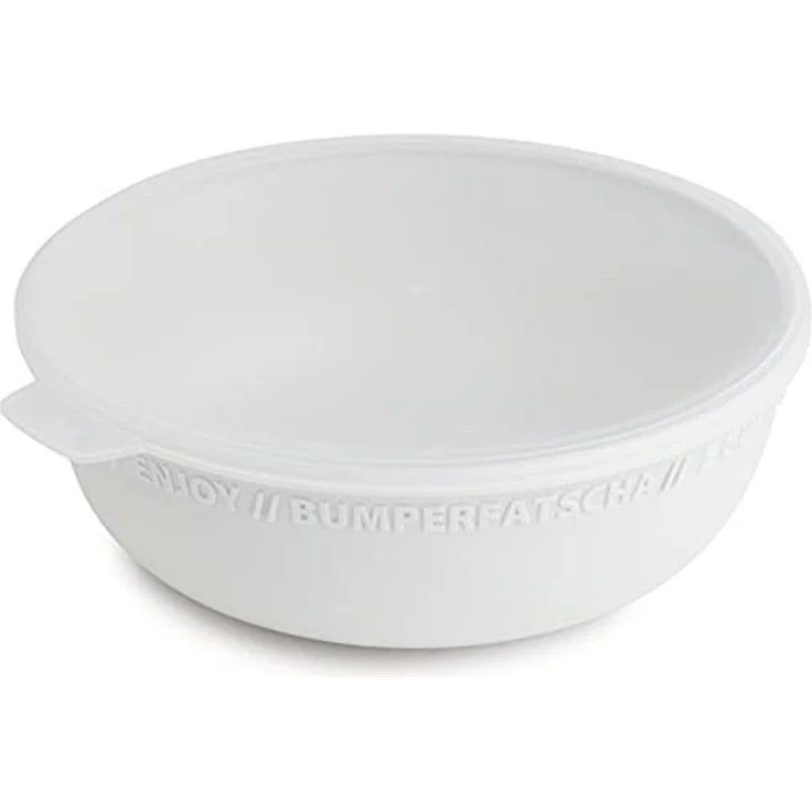 Rotho Schüssel mit Deckel 1,02 L Tresa mistletoe weiß Vorratsdose Frischhaltedose Kühlschankdose – Bild 1