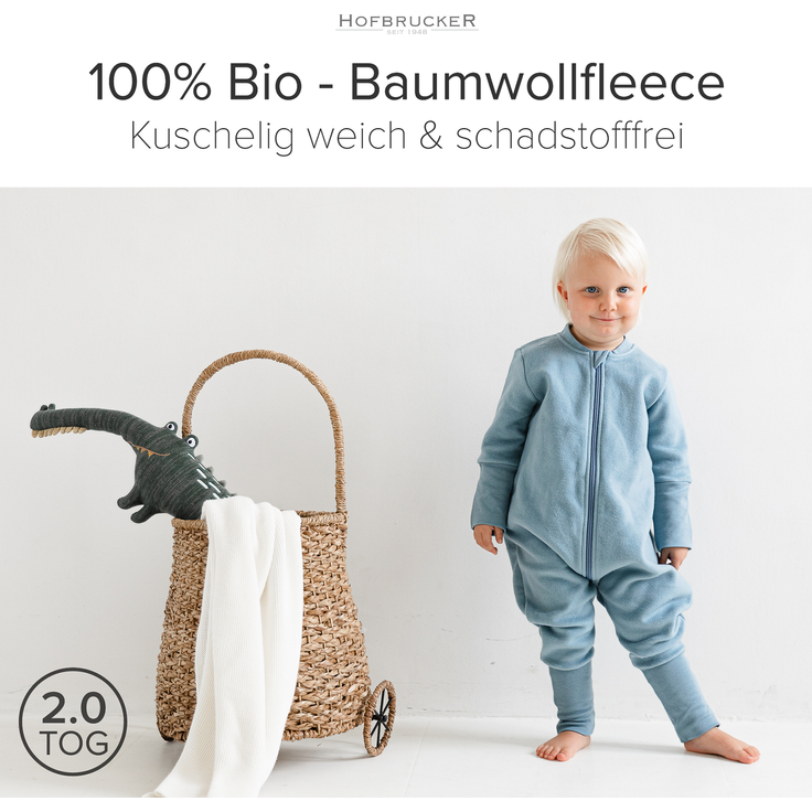 Hofbrucker Baby Schlafsack mit Füßen MILO – Bild 8