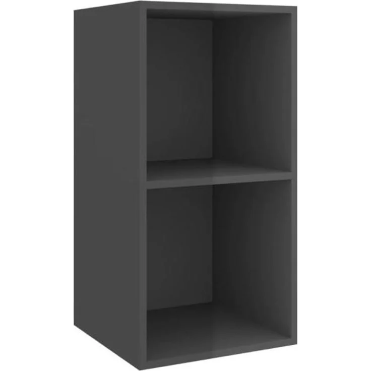 vidaXL TV-Wandschränke 4 Stk. Hochglanz-Grau Spanplatte [3079879] – Bild 3