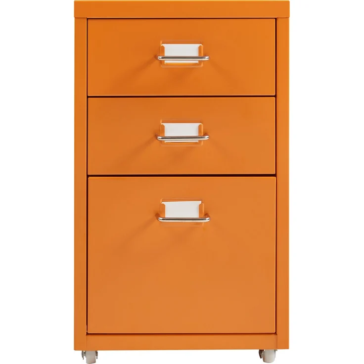 Rollcontainer Kökar mit 3 Schubladen 48x28x41 cm Orange [en. casa] – Bild 5