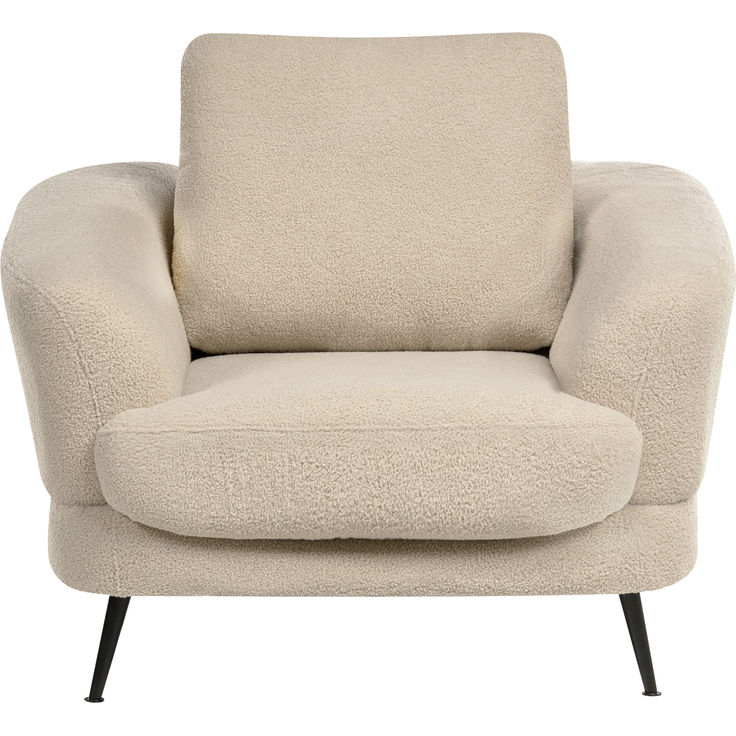 Sessel KJAER Bouclé Hellbeige – Bild 5