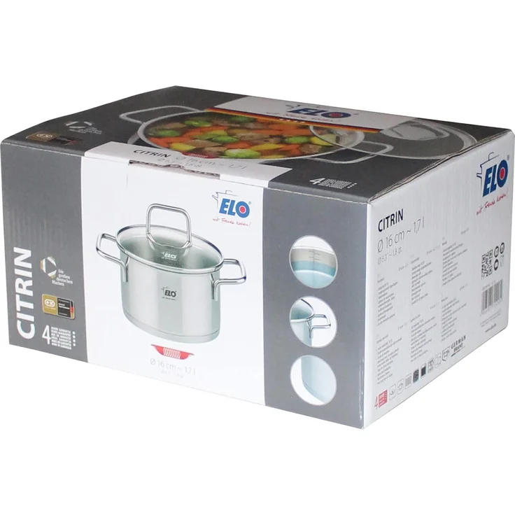 ELO Fleischtopf CITRIN D 16 cm silber – Bild 2