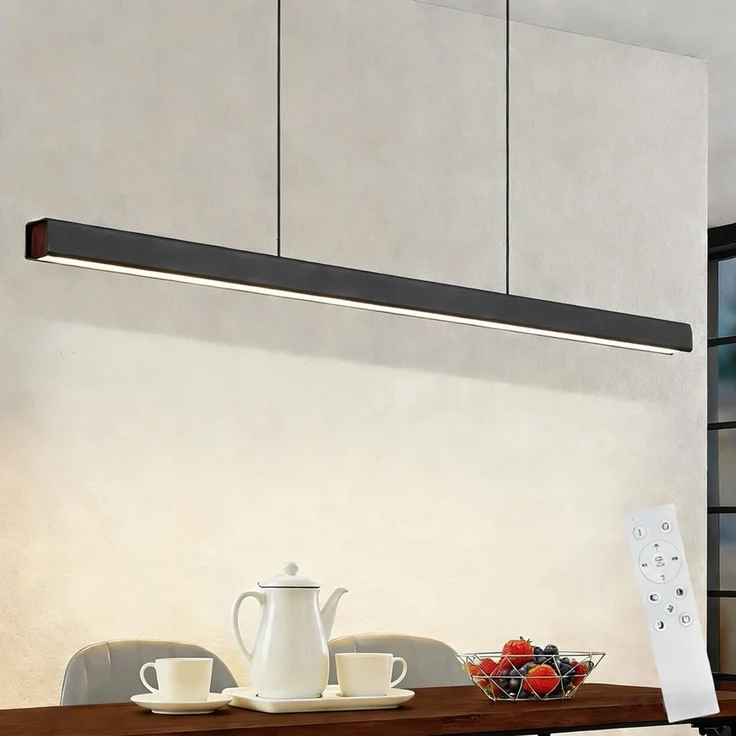 Nettlife LED Pendelleuchte Esstisch Dimmbar mit Fernbedienung Hängelampe 107CM 32W, Höhenverstellbar, LED fest integriert, 3000-6500, Esstisch Pendellampe für Küche Bar Wohnzimmer Schlafzimmer Büro – Bild 5