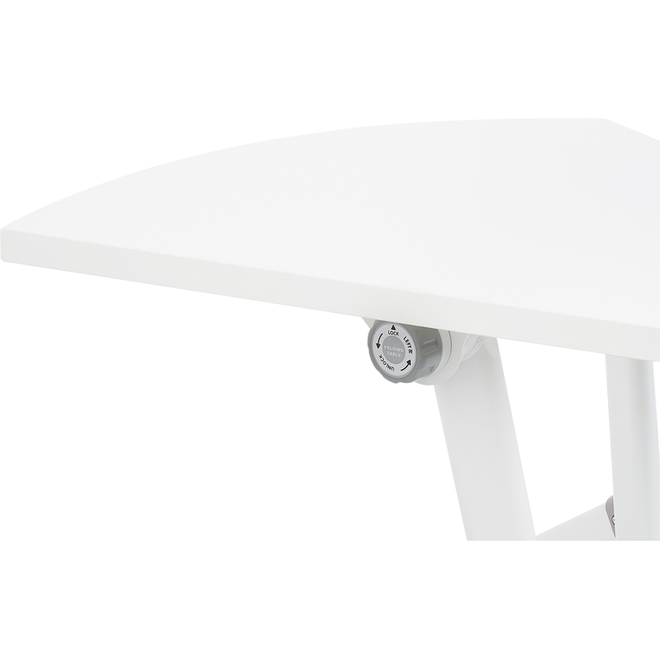 Klappbares Eck-Schreibtischmodul BENDI Weiß 90 cm 64 cm – Bild 6