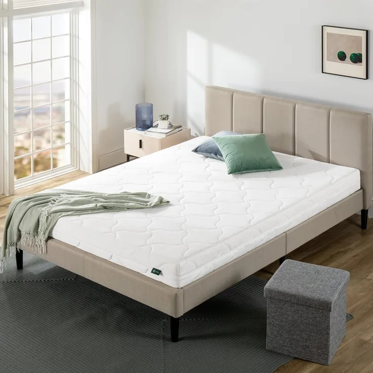 ZINUS Hybridmatratze mit 7-Zonen Support Taschenfedern | Matratze mit Bezug, waschbar bis 40 °C | 100x200 cm | Höhe 16 cm | H2 Mittelfest | Matratze in einer Box | OEKO-TEX