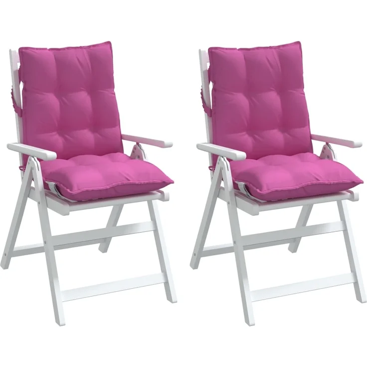 vidaXL Niedriglehner-Auflagen 2 Stk. Rosa Oxford-Gewebe 377731 – Bild 4