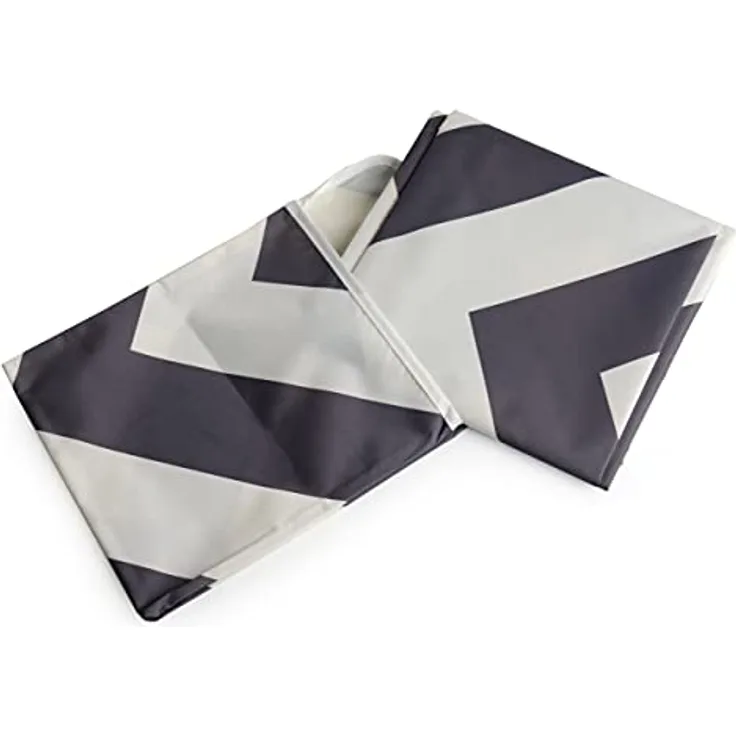 Prince Lionheart Catchall Boden Vorzelt Teppich Allzweckmatte rechteckig Chevron Grau/Weiß