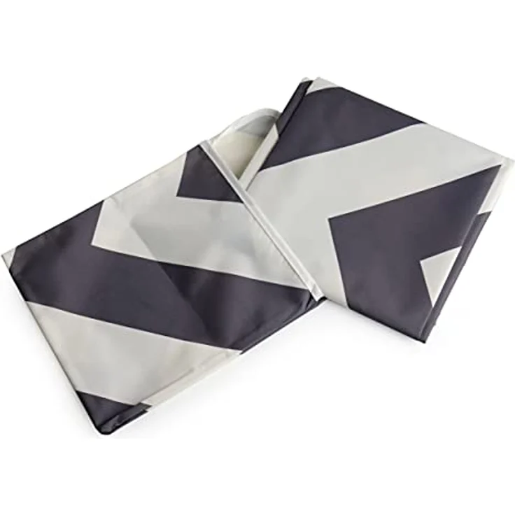 Prince Lionheart Catchall Boden Vorzelt Teppich Allzweckmatte rechteckig Chevron Grau/Weiß – Bild 1