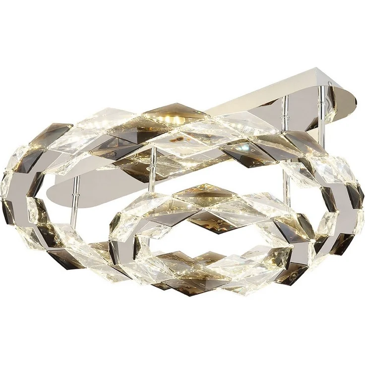 GLOBO LIGHTING LED Deckenleuchte, LED-Leuchtmittel fest verbaut, Neutralweiß, Deckenlampe Deckenleuchte Wohnzimmerlampe LED Kristalllampe rauch – Bild 2