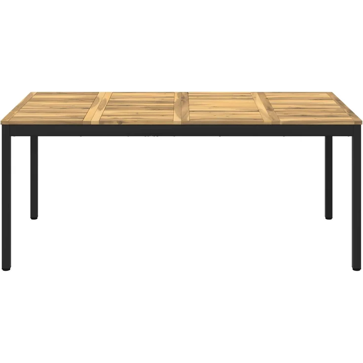 vidaXL Gartentisch NAARDEN Weiß gewaschen und Schwarz 901766 – Bild 3