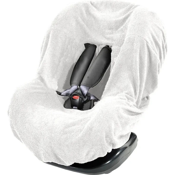 Bambisol Frottee-Bezug für Autositz, Gruppe 0+/1, Weiß