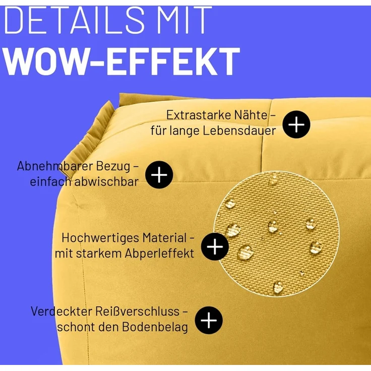 Lumaland Loungeset Modulares System erweiterbar In- & outdoor, (5-tlg), Lounge wasserfest abnehmbarer Bezug individuell kombinierbar waschbar – Bild 4