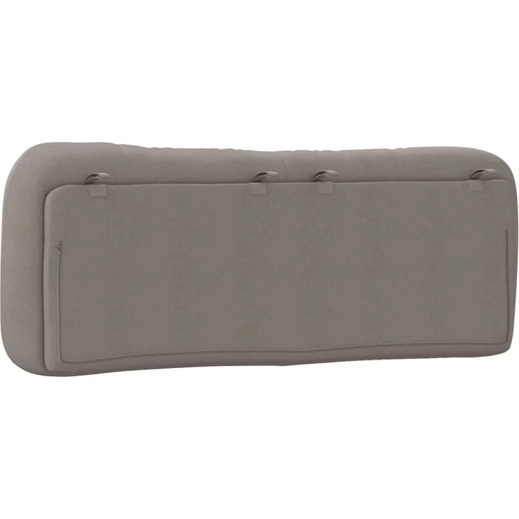 vidaXL Kopfteil-Kissen Taupe 140 cm Stoff – Bild 9
