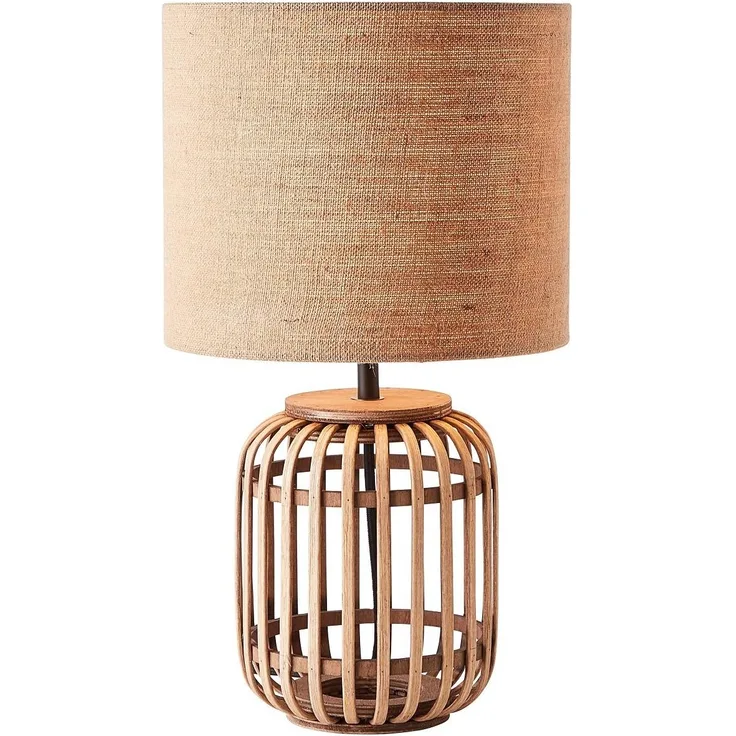 Brilliant Leuchten 93148-09 Tischleuchte Woodrow natur E27