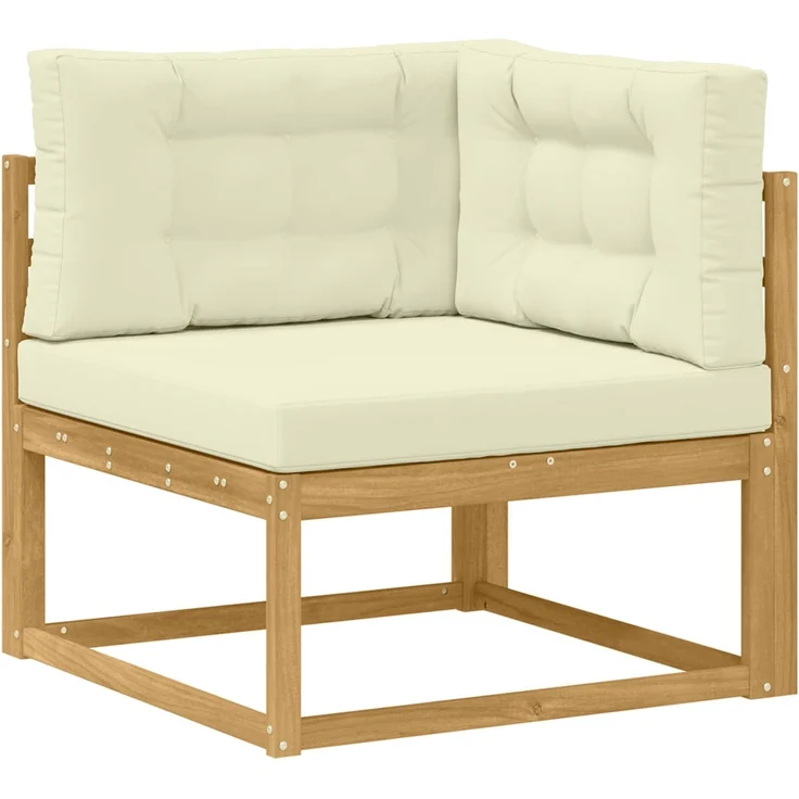 vidaXL Outdoor-Sofagarnitur 8 stk. 8-Sitzer Weiß und Creme 3386854 – Bild 5