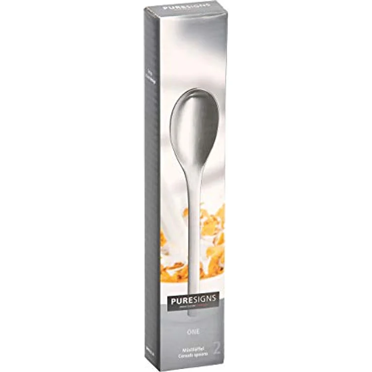 PURESIGNS Bestecklöffel Müslilöffel ONE Extra (2 Stück), Perfekte Größe für's Müsli – Bild 4