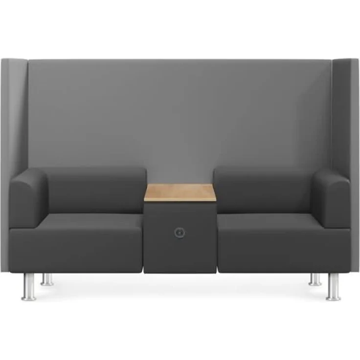 Rocada Sitzsofa Be Soft Doppelsitz + Tisch grau – Bild 2