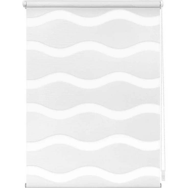 Lichtblick Sonnenschutzsysteme GmbH Doppelrollo Stockholm 80 cm x 220 cm (BxL) Weiß Duo Rollo in extravagantem Stil; Klemm- und schraubbar; Lichtdurchlässig und blickdicht – Bild 4