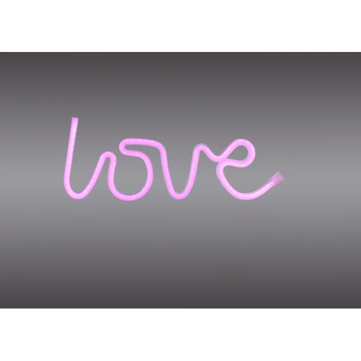 Just light LED Dekoleuchte Love 12,5 x 2 x 34,5 cm – Bild 4