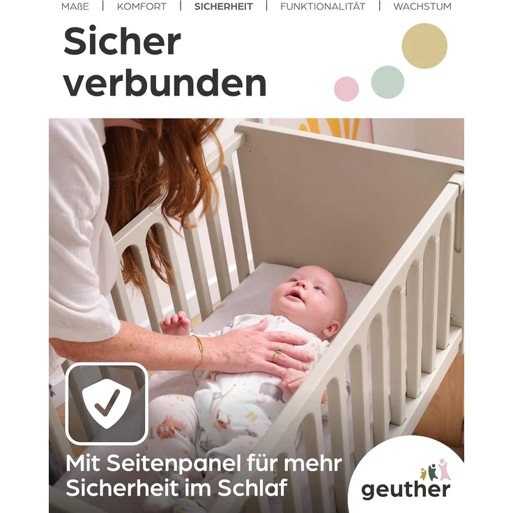 Geuther Beistellbett HATO Babybett in Natur, 4-in-1 – Bild 4
