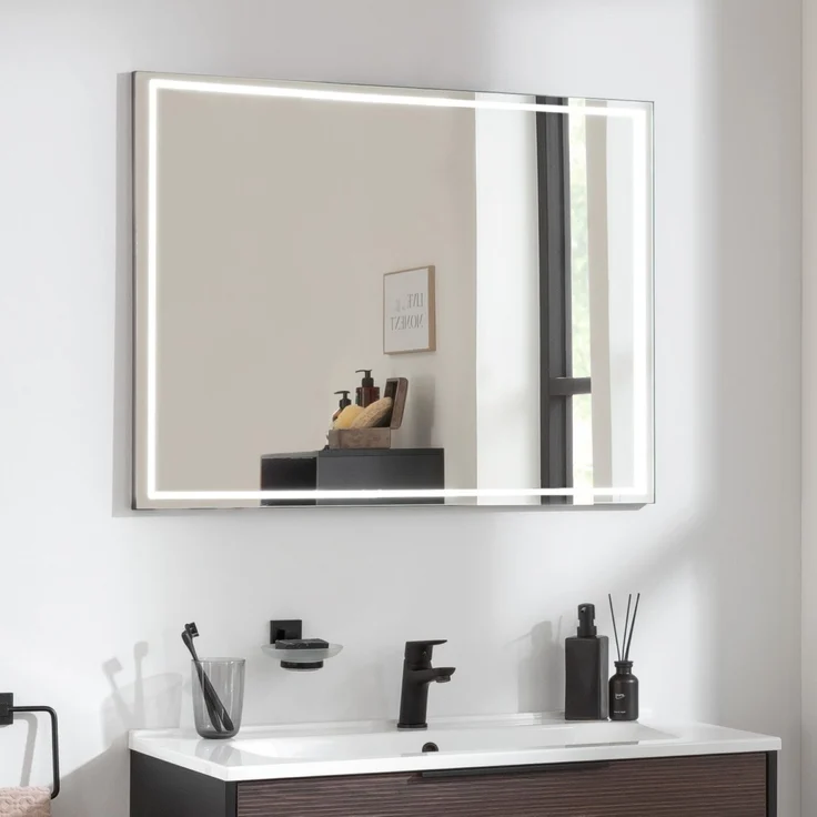 FACKELMANN B.PARIS LED Spiegel 70 cm breit, Schwarz – Bild 2